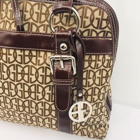 Giani Bernini Dome Buckle Handles Satchel Shoulder Bag Vintage Y2K - Picture 4 of 14